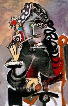Musketeer with a pipe 1968 Pablo Picasso Oil Paintings